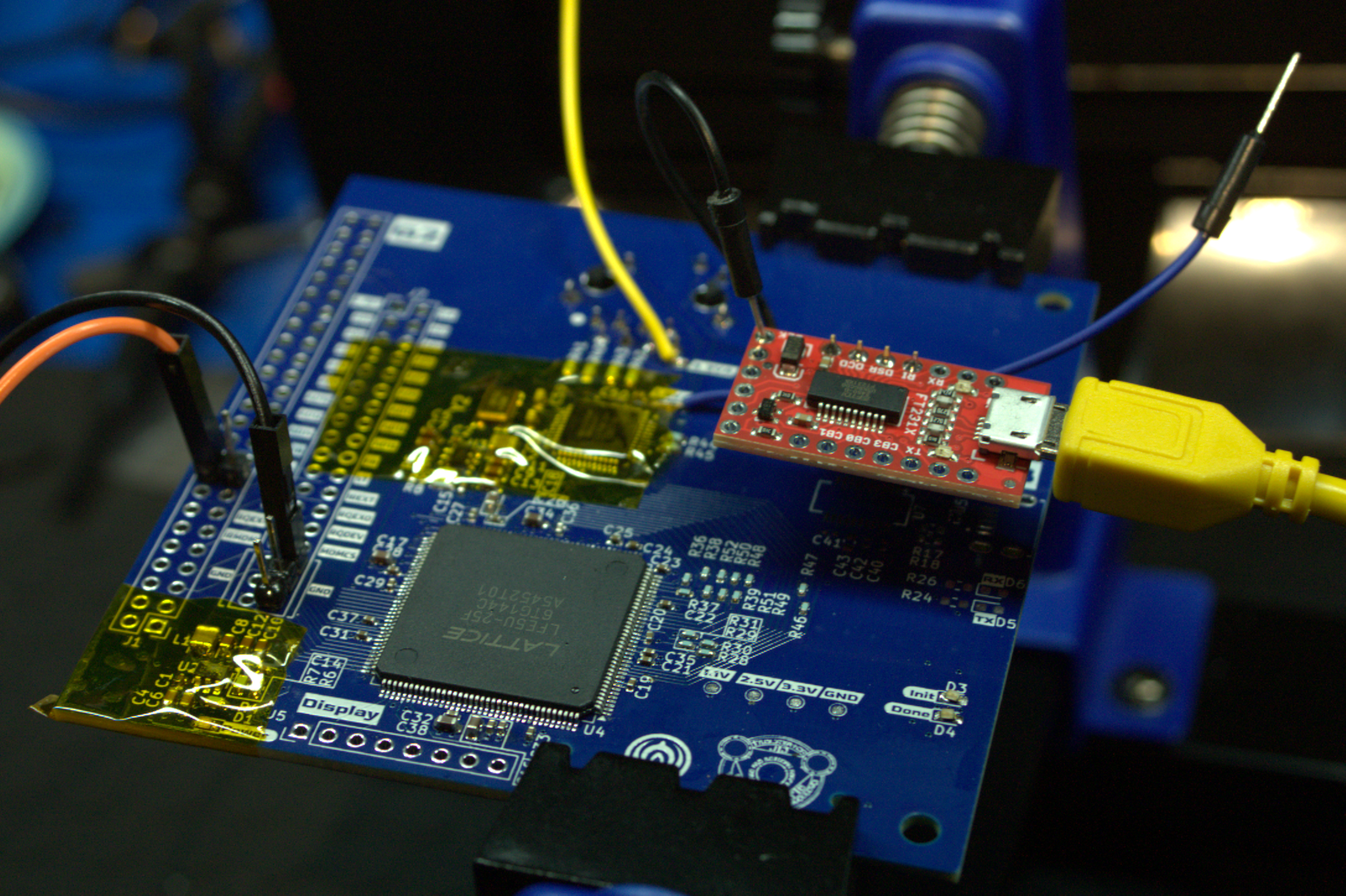 Closer look at the board.