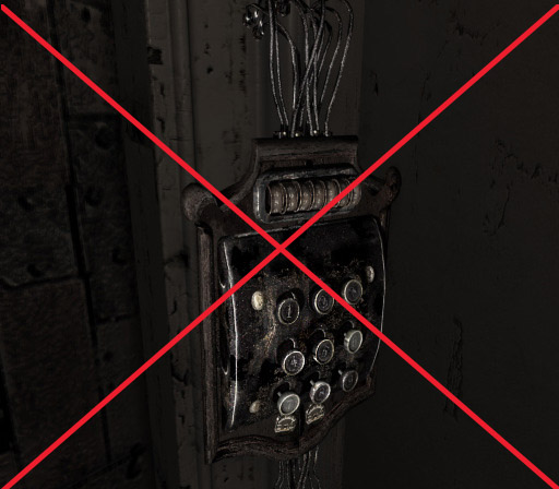 Unused door code.