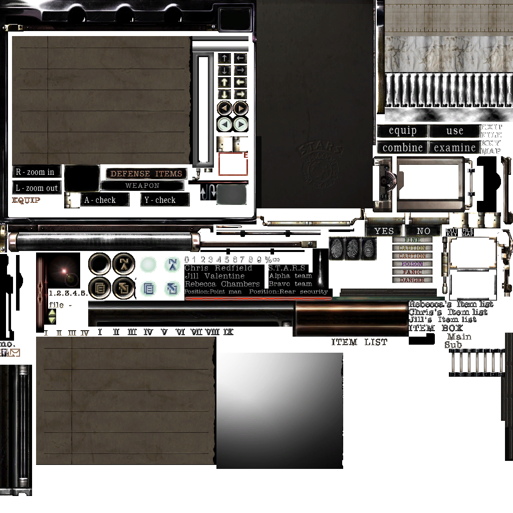 Inventory screen.