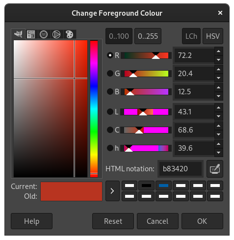 Brazil's swirl colour value