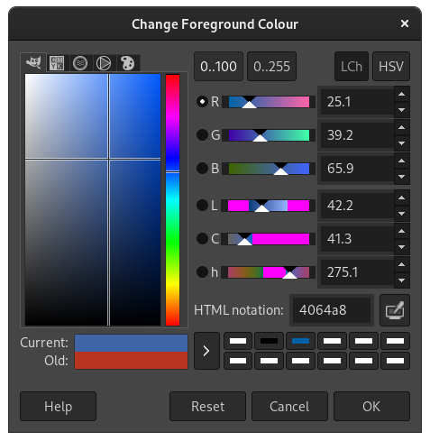 Europe's swirl colour value