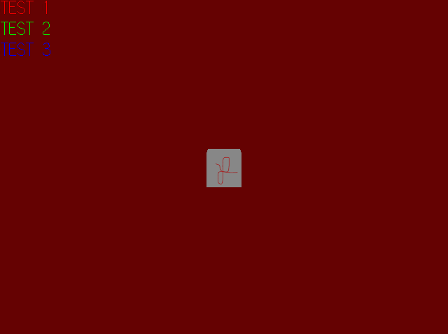 A grey cube in a red void