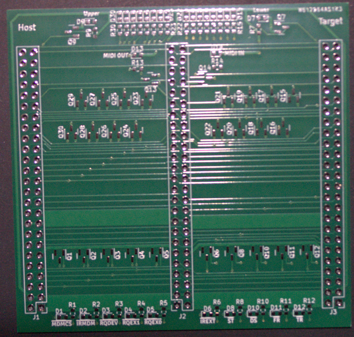 G2 debug bridge PCB (front)
